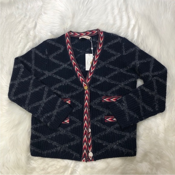 Tory Burch Tweed Trim Cardigan - Picture 4 of 8